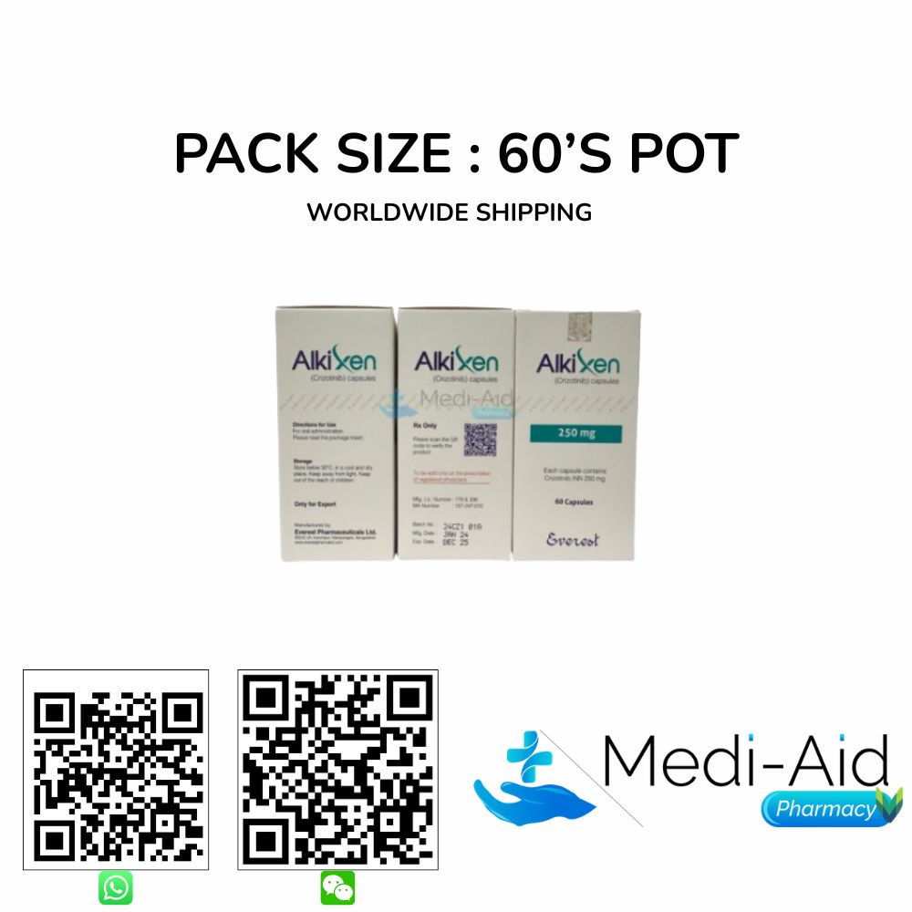 Buy Alkixen 250MG (Crizotinib) - Mediaid pharmacy Online