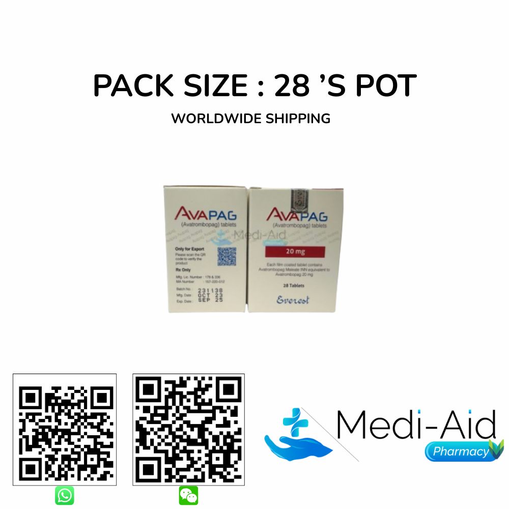 Buy Avapag 20MG (Avatrombopag) - Mediaid pharmacy Online