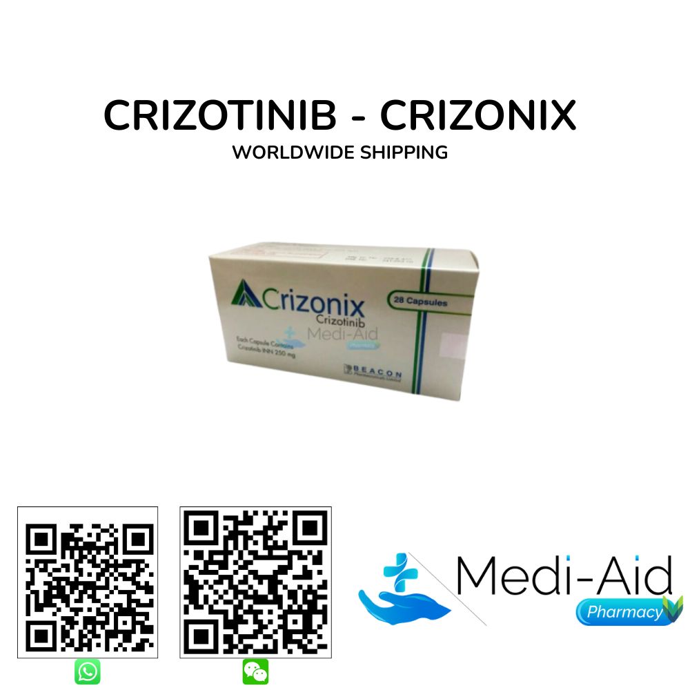 Buy Crizotinib 250MG (Crizonix) - Mediaid pharmacy