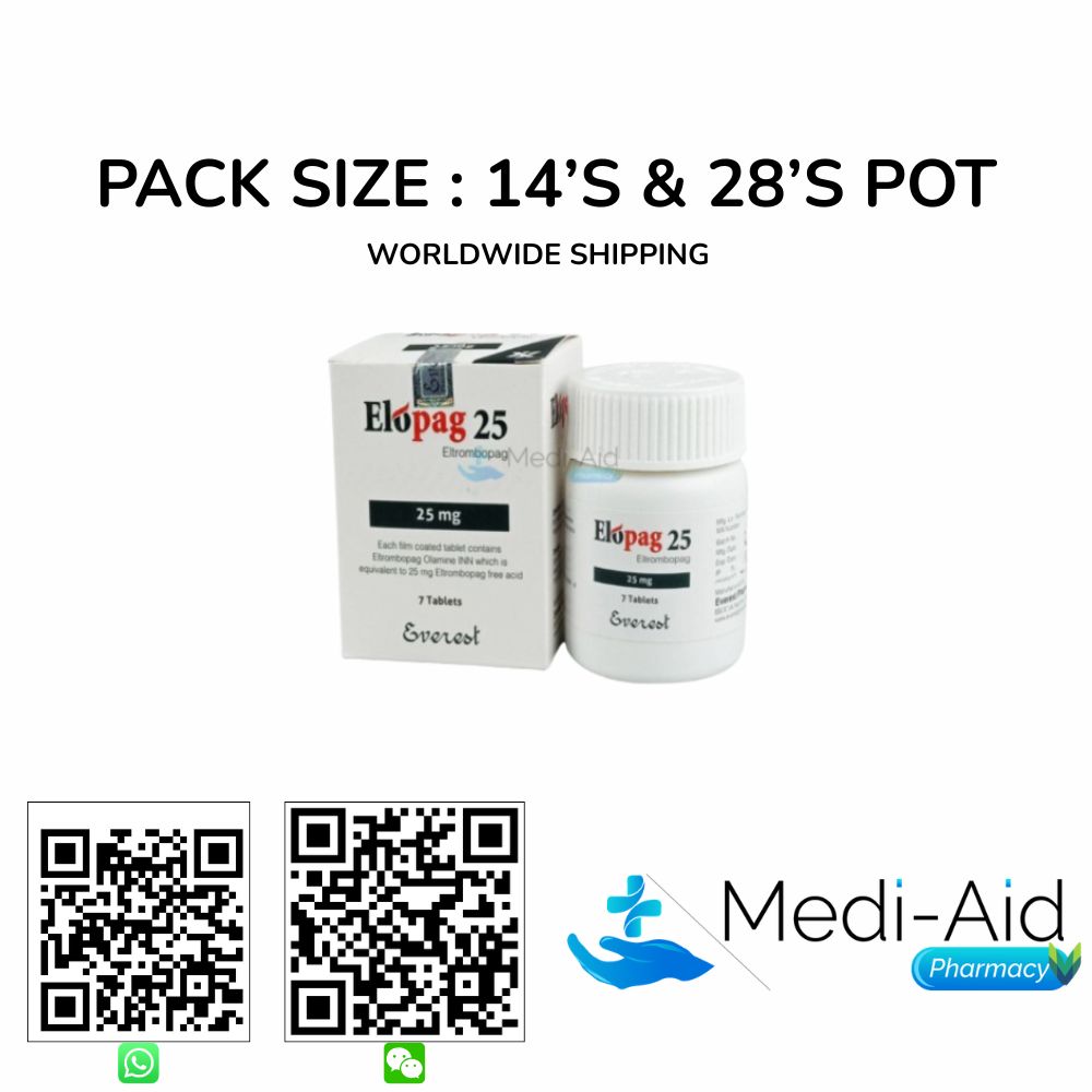 Buy Elopag 25 MG (Eltrombopag) - Mediaid pharmacy Online