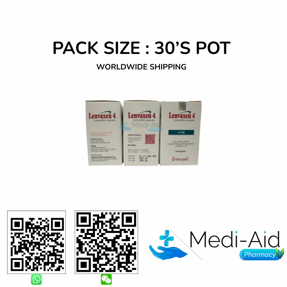 Buy Lenvaxen 4 MG And 10 MG (Lenvatinib) - Mediaid pharmacy Online