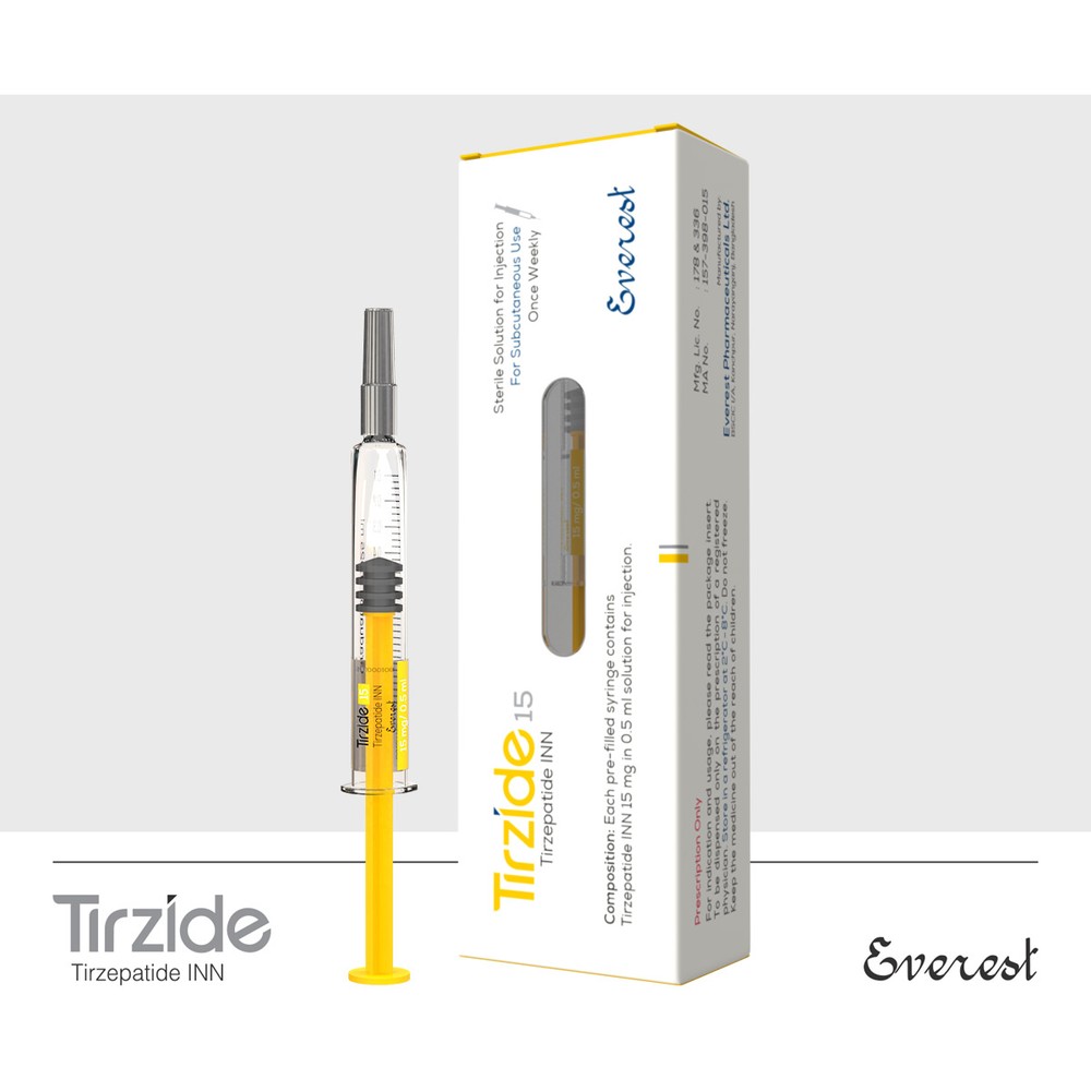 Tirzide 15 MG medicine packaging